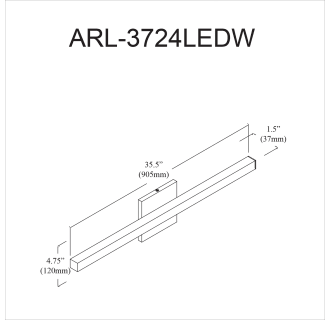 A thumbnail of the Dainolite ARL-3724LEDW Alternate Image