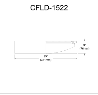 A thumbnail of the Dainolite CFLD-1522 Alternate Image