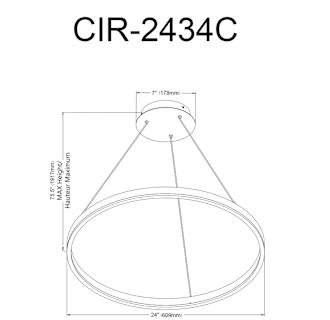 A thumbnail of the Dainolite CIR-2434C Alternate Image