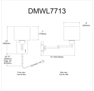 A thumbnail of the Dainolite DMWL7713 Alternate Image