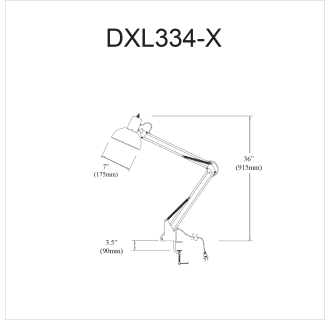 A thumbnail of the Dainolite DXL334-X-BK Alternate Image