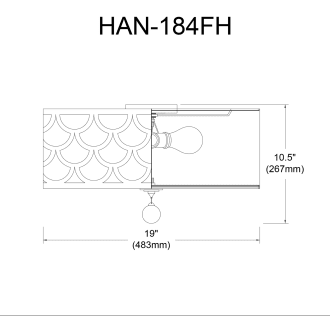 A thumbnail of the Dainolite HAN-184FH-PC Alternate Image