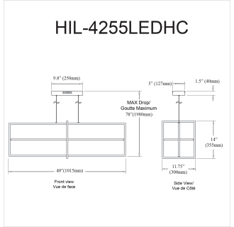 A thumbnail of the Dainolite HIL-4255LEDHC Alternate Image