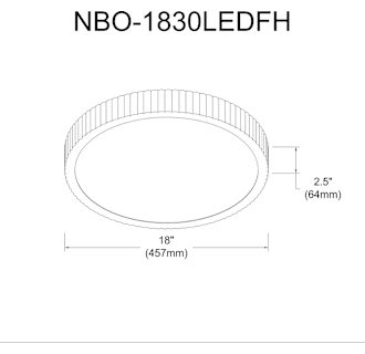 A thumbnail of the Dainolite NBO-1830LEDFH Alternate Image