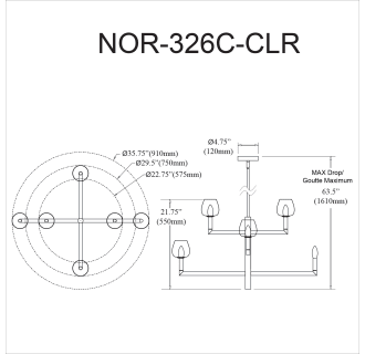 A thumbnail of the Dainolite NOR-326C-CLR Alternate Image