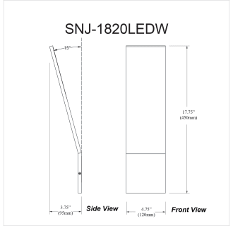 A thumbnail of the Dainolite SNJ-1820LEDW Alternate Image