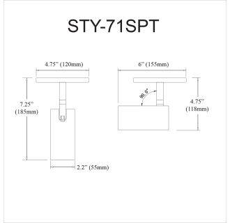 A thumbnail of the Dainolite STY-71SPT Alternate Image