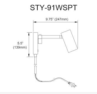 A thumbnail of the Dainolite STY-91WSPT-MW Alternate Image
