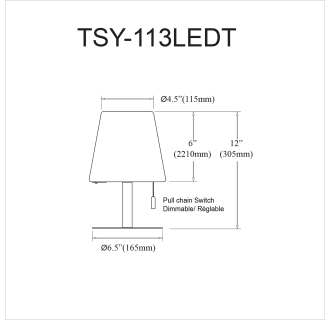 A thumbnail of the Dainolite TSY-113LEDT Alternate Image