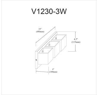 A thumbnail of the Dainolite V1230-3W Alternate Image