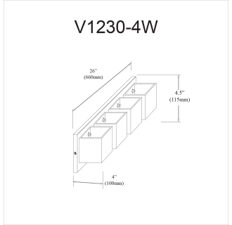 A thumbnail of the Dainolite V1230-4W Alternate Image