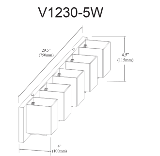 A thumbnail of the Dainolite V1230-5W Alternate Image