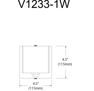 A thumbnail of the Dainolite V1233-1W Alternate Image