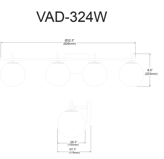 A thumbnail of the Dainolite VAD-324W Alternate Image