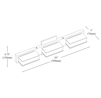 A thumbnail of the Dainolite VLD-215-3W Alternate Image