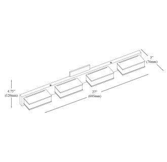 A thumbnail of the Dainolite VLD-215-4W Alternate Image