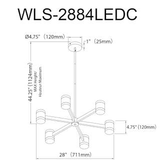A thumbnail of the Dainolite WLS-2884LEDC Alternate Image