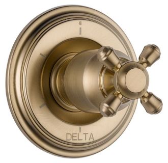 A thumbnail of the Delta T11997-LHP Champagne Bronze Finish with Metal Cross Handle