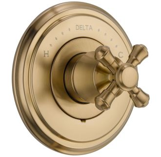 A thumbnail of the Delta T14097-LHP Champagne Bronze Finish with Metal Cross Handle