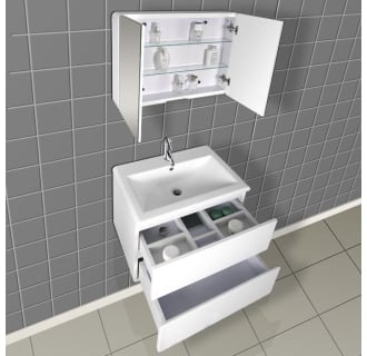 A thumbnail of the DreamLine DLVRB-104 White Finish with Open Drawers