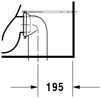 A thumbnail of the Duravit 012809 Technical Drawing 6