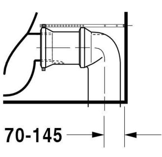 A thumbnail of the Duravit 017009 Technical Drawing 6