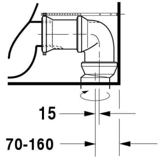 A thumbnail of the Duravit 017009 Technical Drawing 8