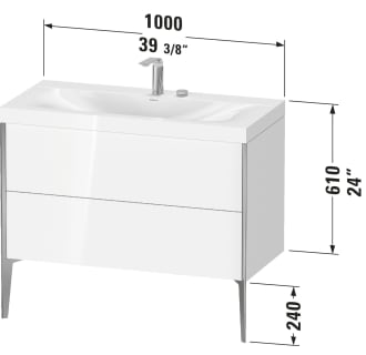 A thumbnail of the Duravit XV4711P-0HOLE Alternate view