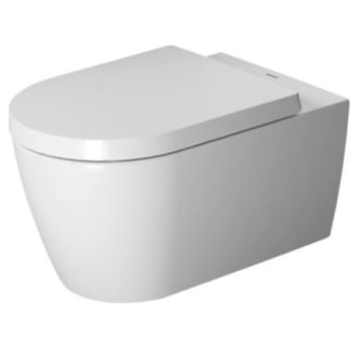 Duravit 2529090092 White ME by Starck 0.8/1.28 Dual Mounted One Piece Elongated Toilet with Wall Lever - Less Seat - FaucetDirect.com
