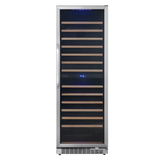 24 Inch Wide 141 Bottle Capacity Built-In or Free Standing Dual Zone Wine Cooler with Interior Lighting