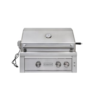 60000 BTU 30 Inch Wide Natural Gas Built-In Grill with Rotisserie and LED Lighting