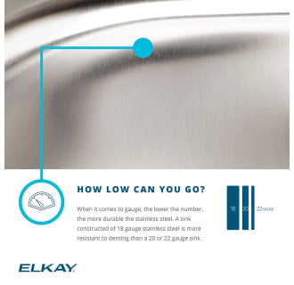 A thumbnail of the Elkay DLFR191810PD Elkay-DLFR191810PD-Gauge Infographic