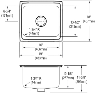 A thumbnail of the Elkay DLFR191810PD Elkay-DLFR191810PD-Specification Image