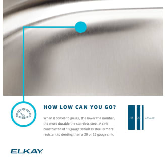 A thumbnail of the Elkay DLFR251910 Elkay-DLFR251910-Gauge Infographic