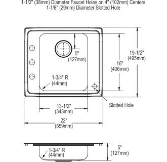 A thumbnail of the Elkay DRKAD222050C Elkay-DRKAD222050C-Specification Image