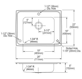 A thumbnail of the Elkay DRKAD282260RC Elkay-DRKAD282260RC-Specification Image