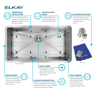 A thumbnail of the Elkay EFRU311610TC Alternate View