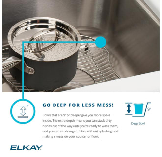 A thumbnail of the Elkay ELUH3520LDBG Elkay-ELUH3520LDBG-Deep Bowl Infographic
