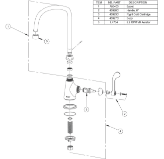 A thumbnail of the Elkay LK535GN08T6 Alternate View