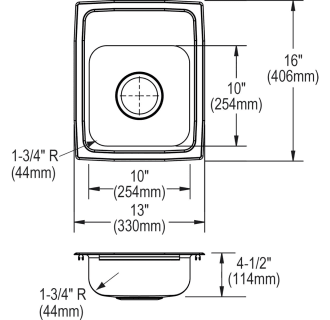 A thumbnail of the Elkay LRAD131645-CU Elkay-LRAD131645-CU-Specification Image
