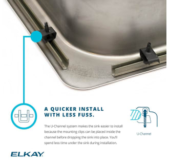 A thumbnail of the Elkay LRAD252255C Elkay-LRAD252255C-U-Channel Infographic