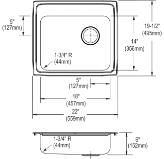 A thumbnail of the Elkay LRADQ221960R Elkay-LRADQ221960R-Specification Image