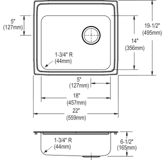 A thumbnail of the Elkay LRADQ221965R Elkay-LRADQ221965R-Specification Image