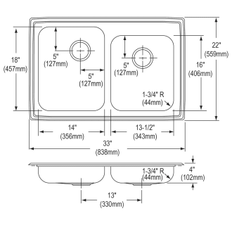 A thumbnail of the Elkay LRADQ25040 Elkay-LRADQ25040-Specification Image