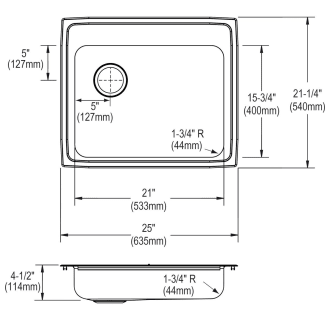 A thumbnail of the Elkay LRADQ252145L Elkay-LRADQ252145L-Specification Image