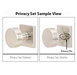 A thumbnail of the Emtek 820IW Privacy Set Sample View
