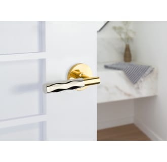 A thumbnail of the Emtek 510TR Emtek-510TR-Polished Chrome Lever with Unlacquered Brass Rose