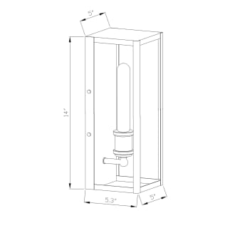 A thumbnail of the Forte Lighting 1155-01 Line Drawing
