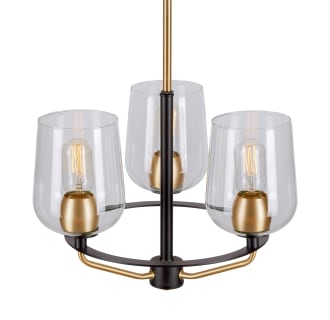 A thumbnail of the Forte Lighting 2726-03 Black and Soft Gold Alternate View 1