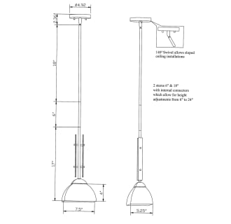 A thumbnail of the Forte Lighting 2744-01 Line Drawing